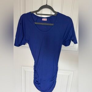 ALLOY Women's Vibrant Blue Short Sleeve Tee